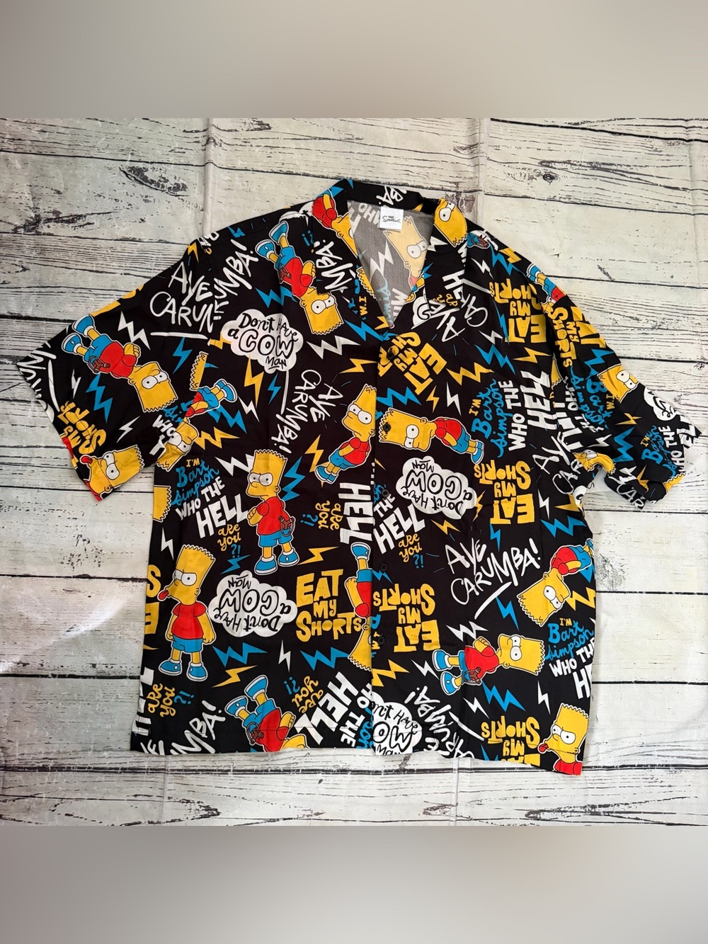 The Simpsons Graphic Button-Up Shirt